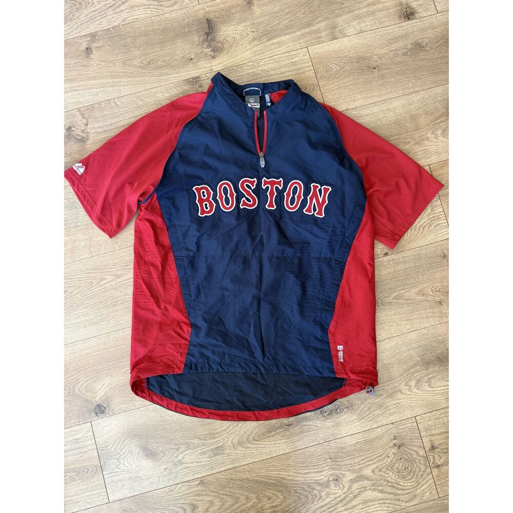 MAJESTIC M Boston Short sleeve windbreaker MLB baseball jersey